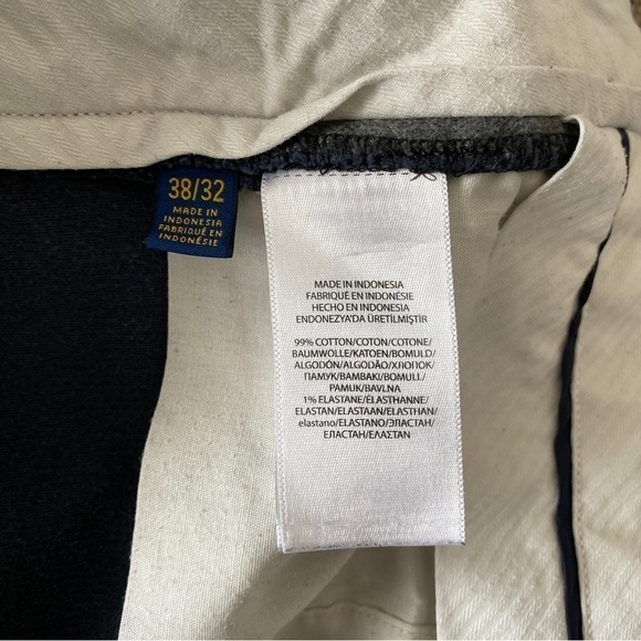 Polo Ralph Lauren Stretch Classic Fit Straight Corduroy Pants Sz 38x32 Navy - Picture 8 of 10